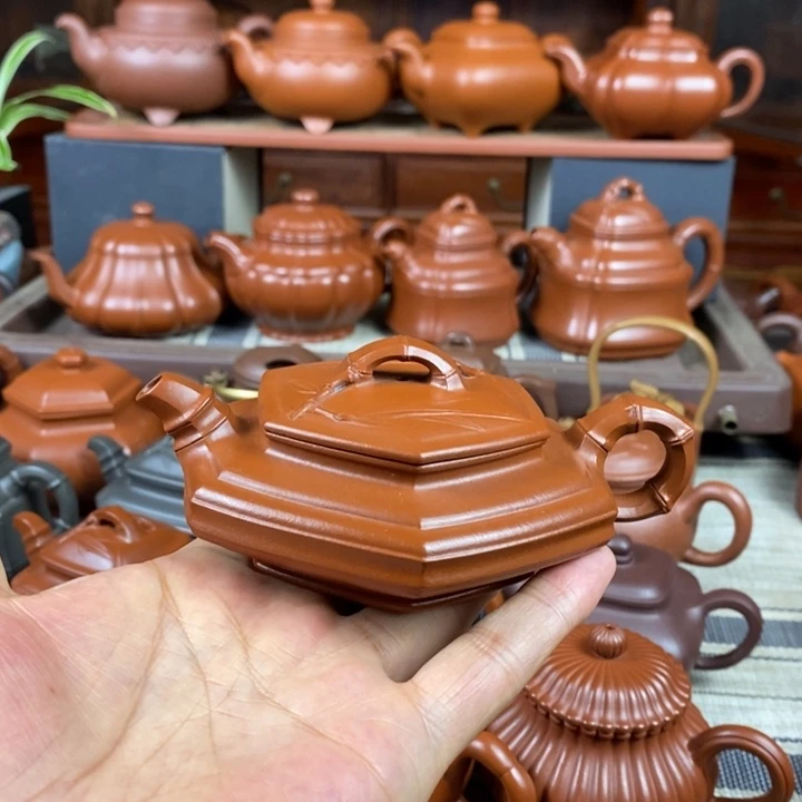 消***迹茶壶紫砂特价150cc