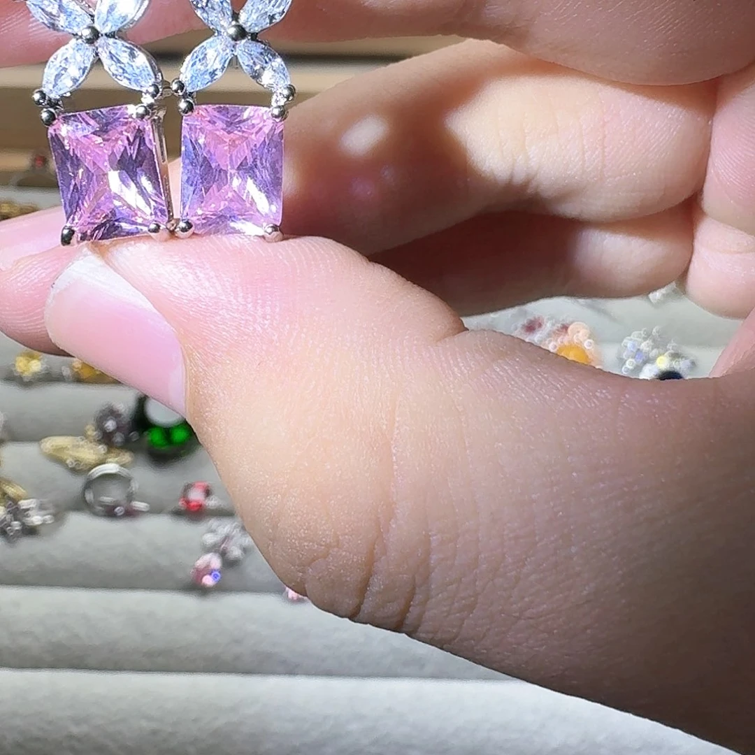 芙蓉石戒指银S925镶嵌