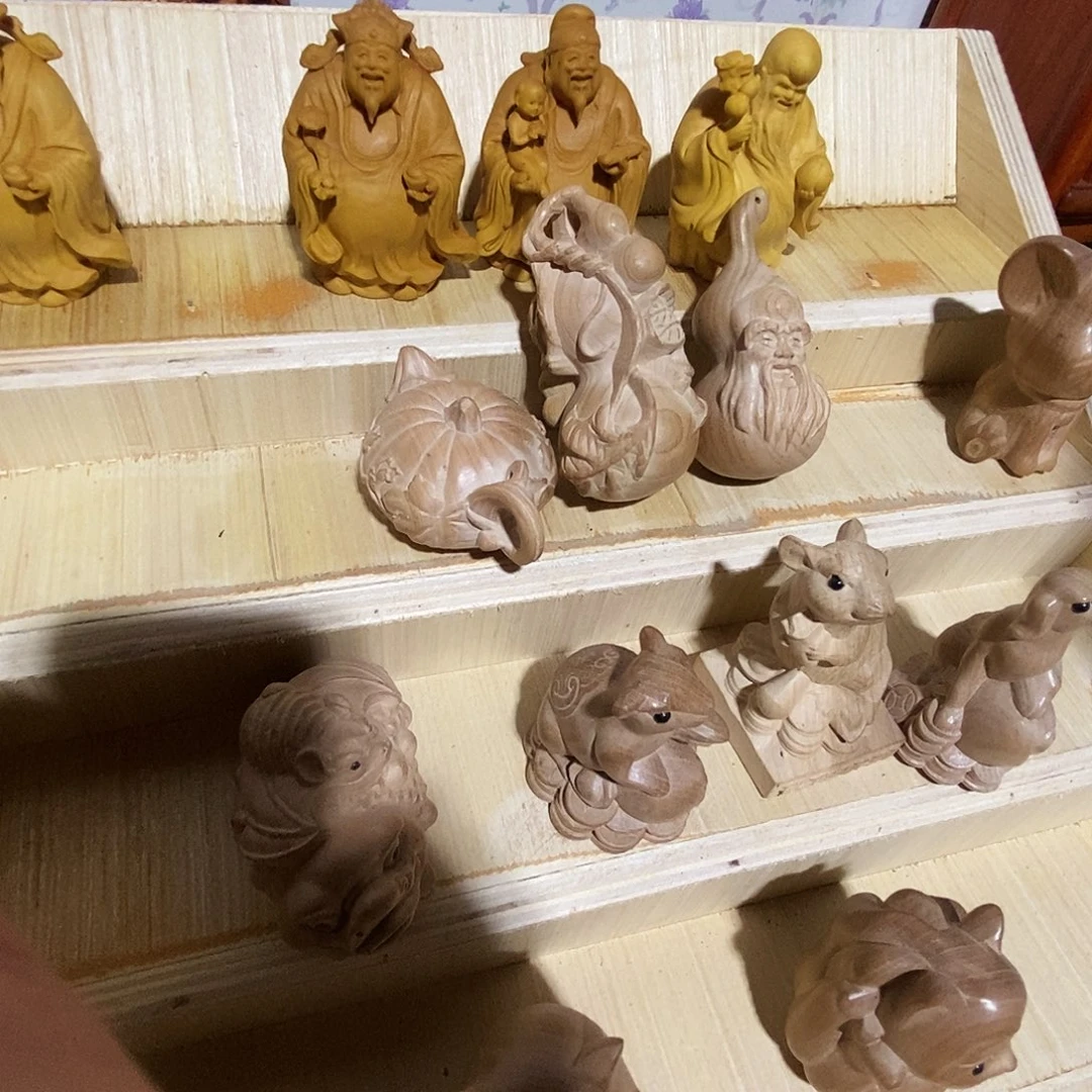 黄杨木手把件桃木手把件