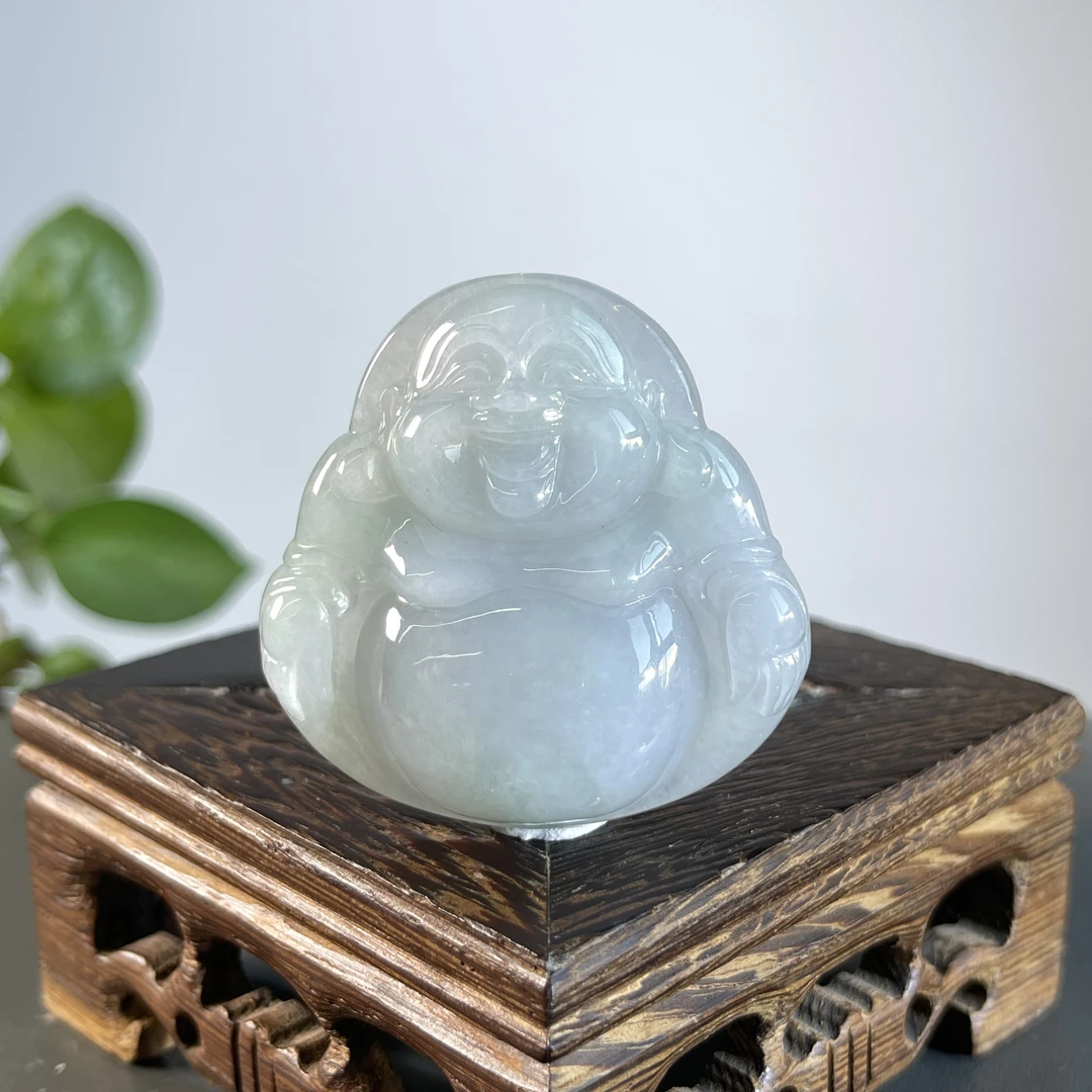 JCB30-56 天然缅甸A货翡翠  佛公