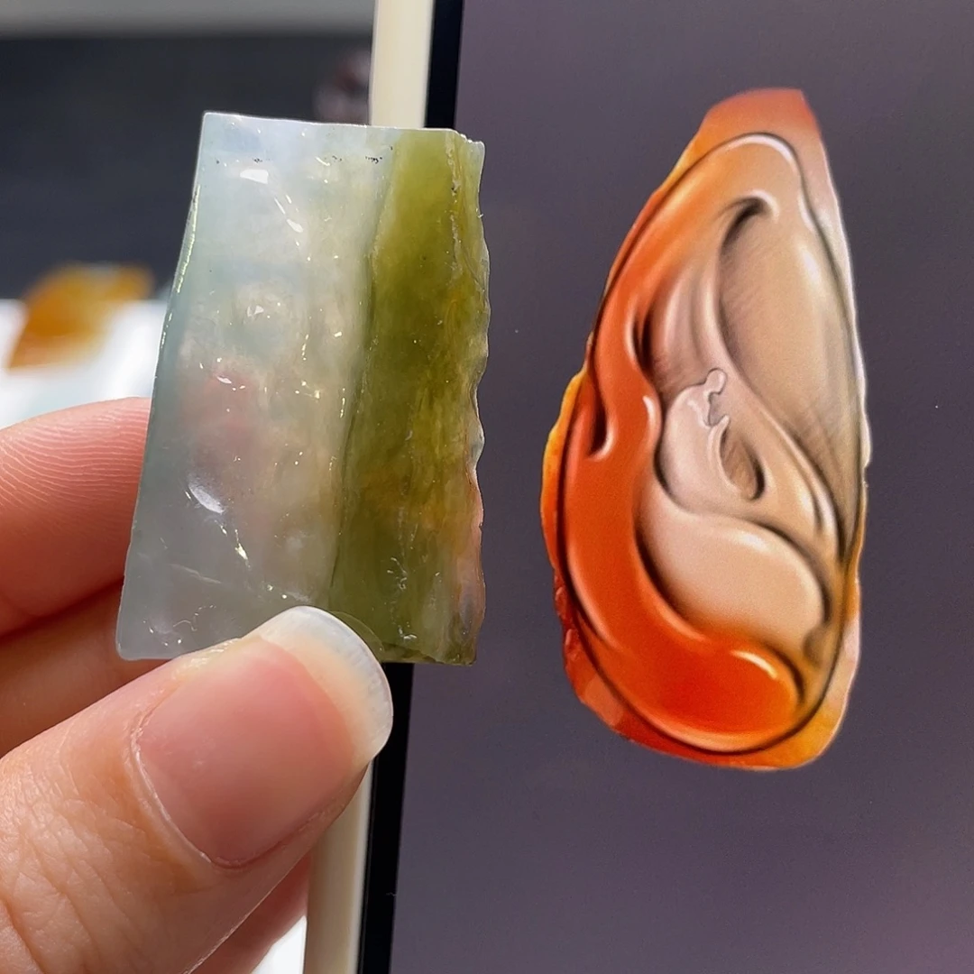 定制翡翠未镶嵌包工