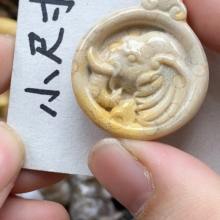 颈饰未镶嵌硅化珊瑚（珊瑚玉）