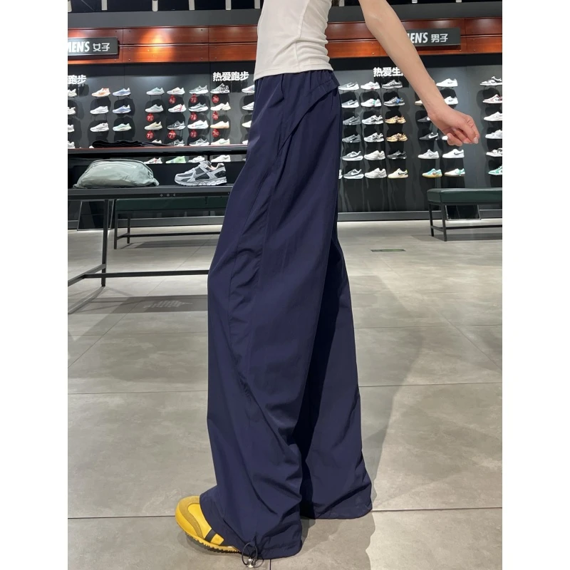 裤长112cm加长工装裤高腰夏季直筒裤女高个子百搭垂感休闲阔腿裤