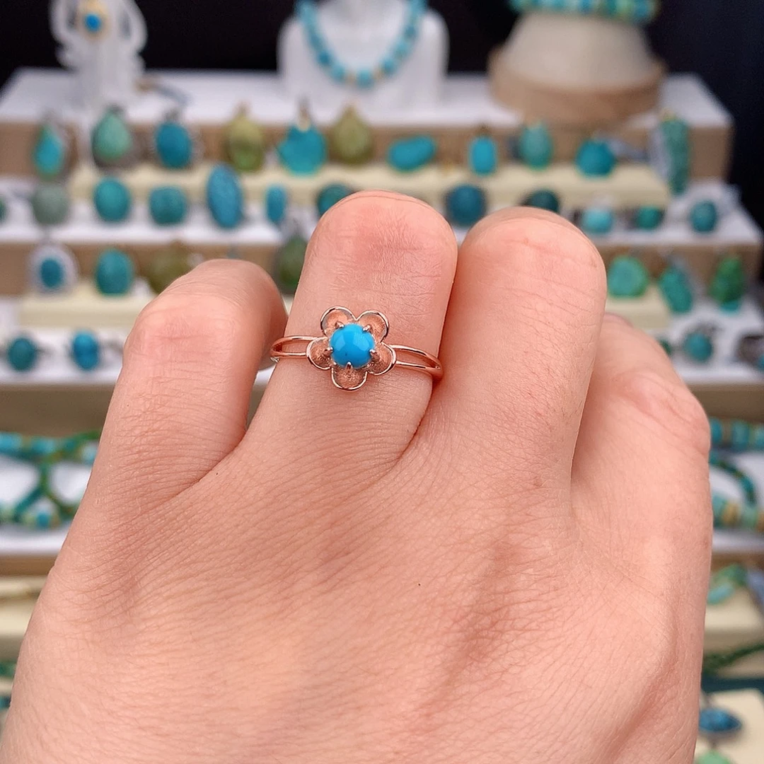 绿松石未镶嵌戒指