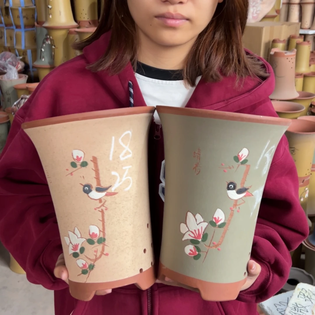 宜兴川阁紫砂花盆