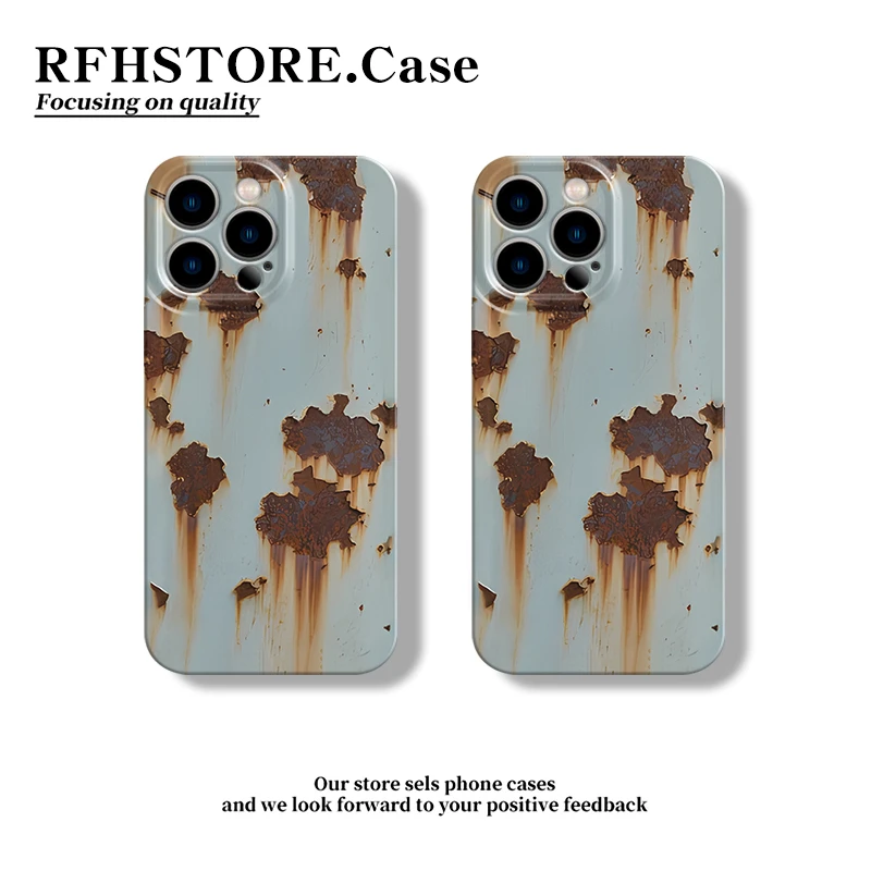 飞虎胜锈迹斑斑适用iPhone16/15菲林手机壳华为P70vivo小米13oppo