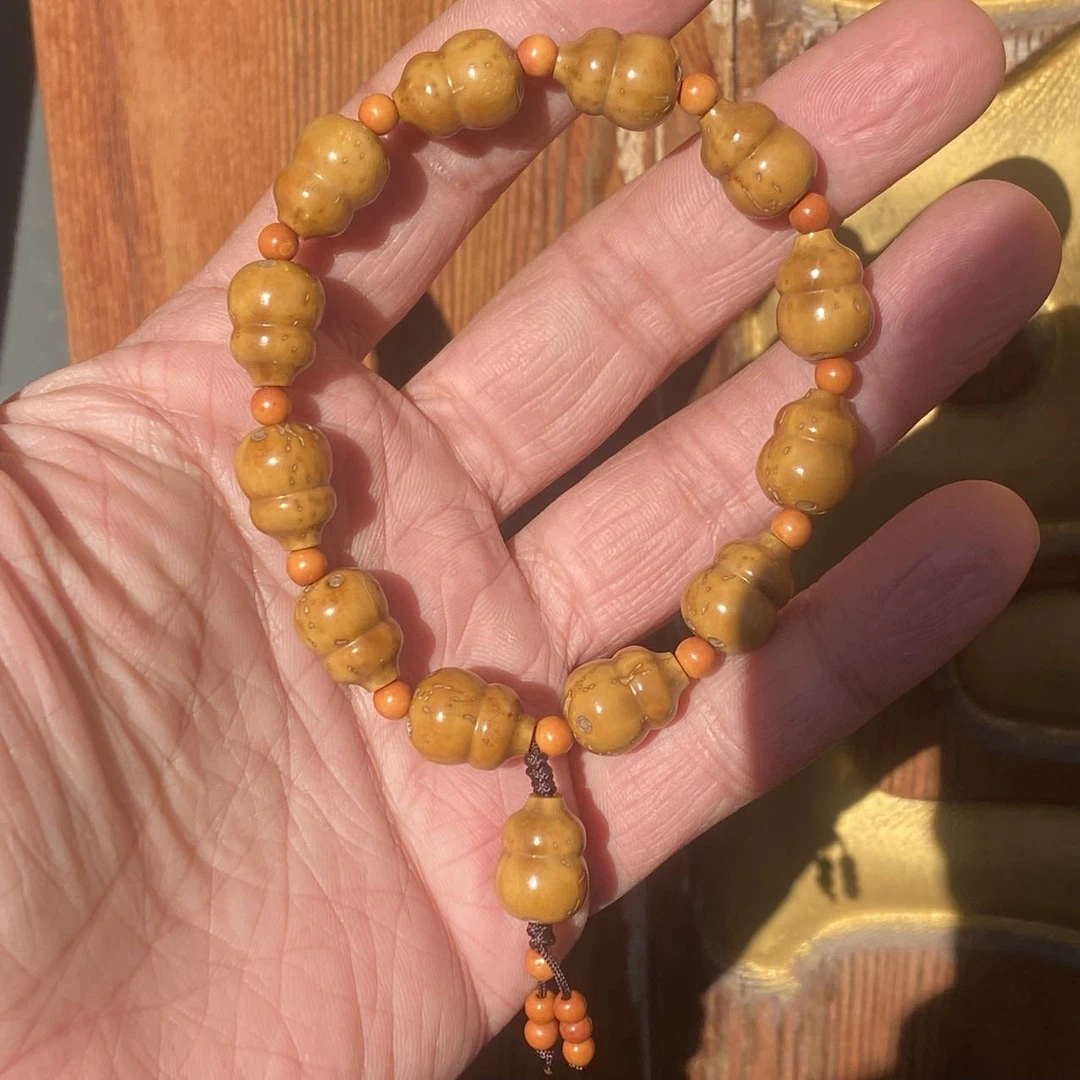 【阿钰推荐】LY21570-紫金鼠黄甲葫芦手串-尺寸11+-11+mm