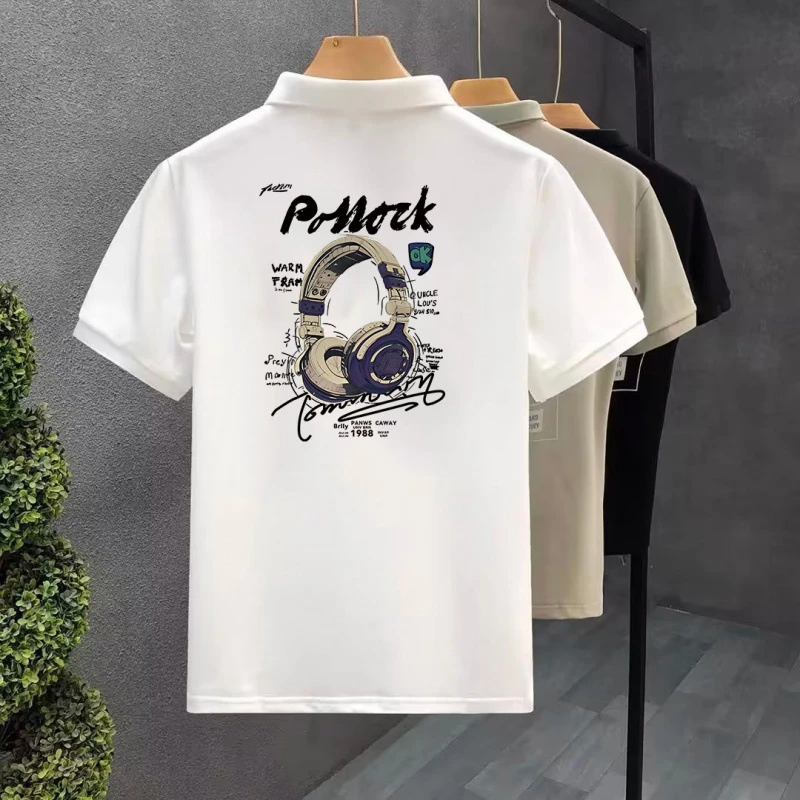 2025新款美式男款男士潮流帅气上宽松痞气重磅半袖Polo衫夏季韩版