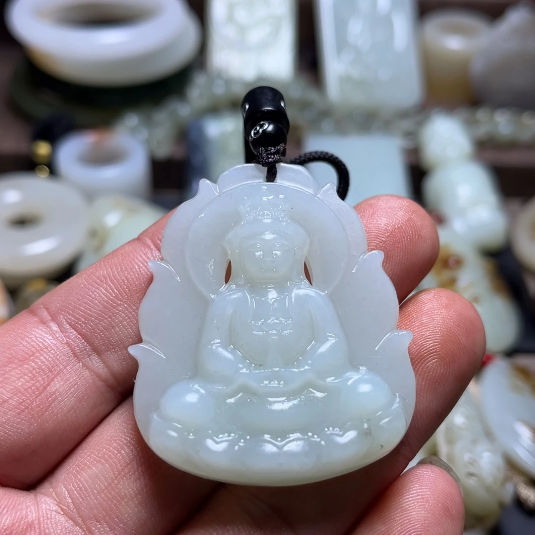 和田玉未镶嵌挂件