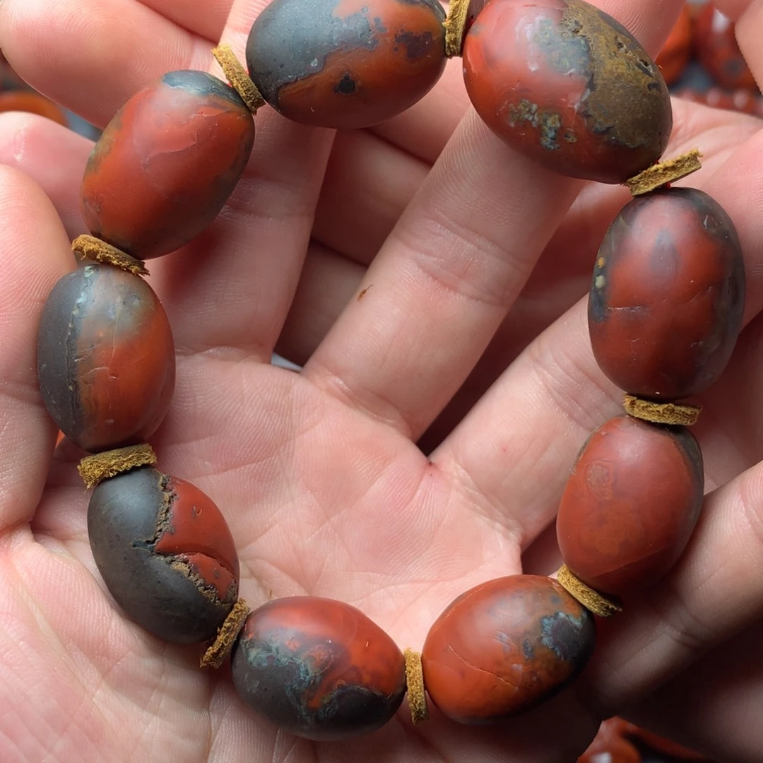 南红玛瑙未镶嵌1啊东寨老南红随行手串