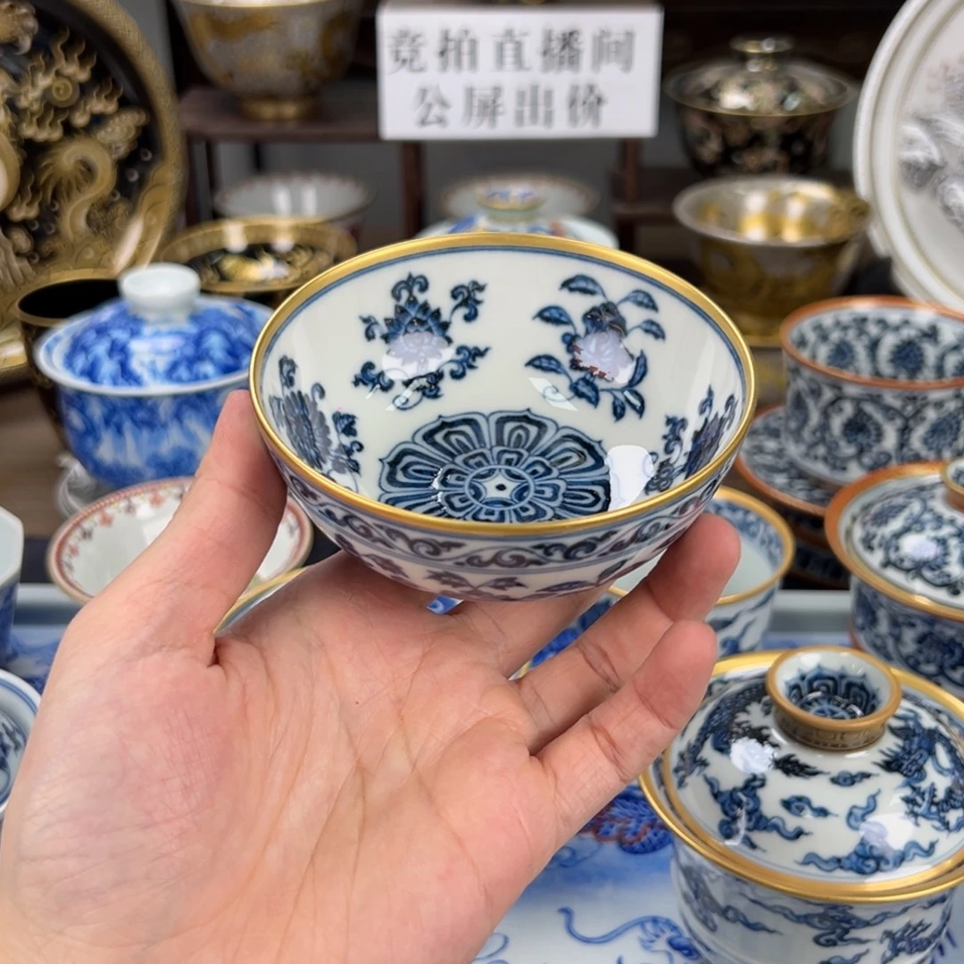 J***界瓷片景德镇手工手绘陶瓷