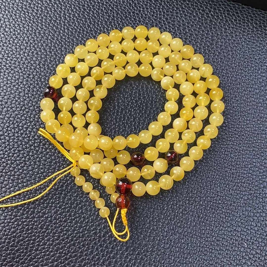 琥珀未镶嵌项链024