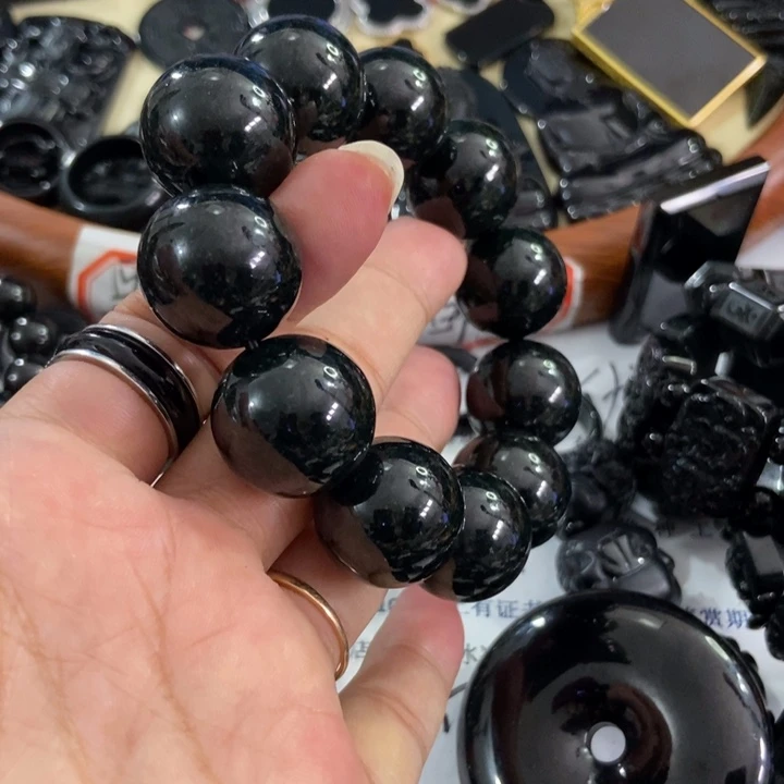 未镶嵌手链翡翠D***c墨翠20