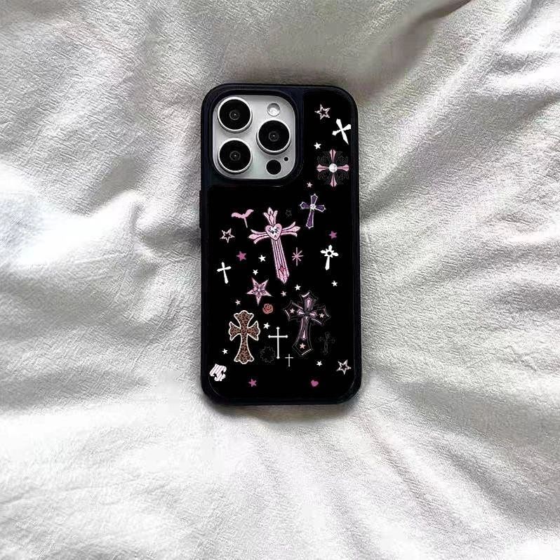 新款轻奢克罗心十字架(1)手机壳适用苹果17air16pro小米15华为荣