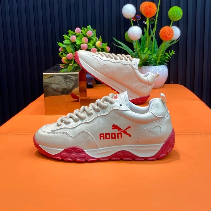 男鞋2025秋季新款男士时尚潮流百搭休闲鞋潮男款低帮拼色系带板鞋