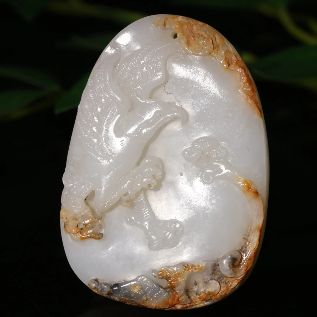 二十世纪中后期和田玉大展宏图玉佩LFJ250117015