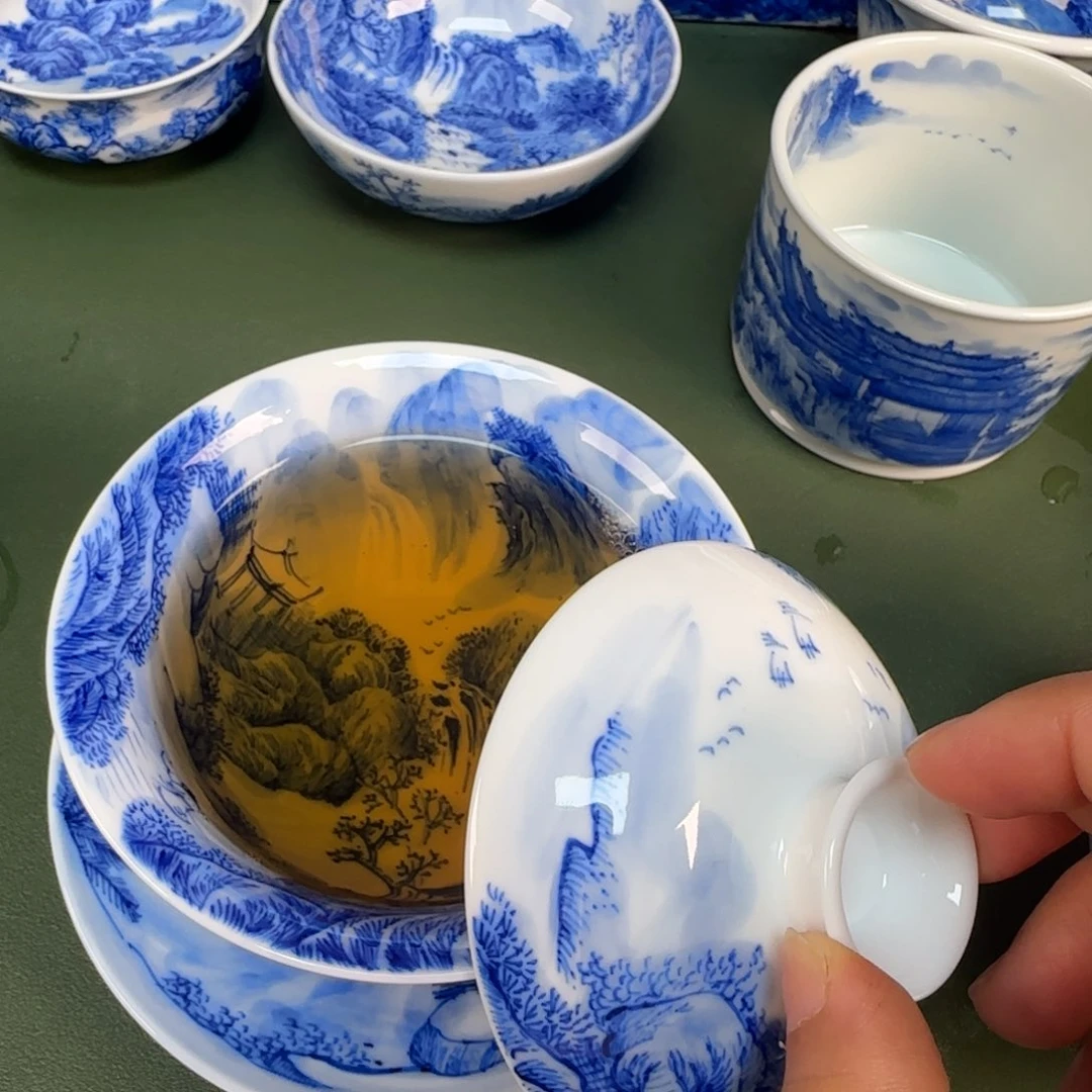 景德镇纯手绘茶具圆圆289