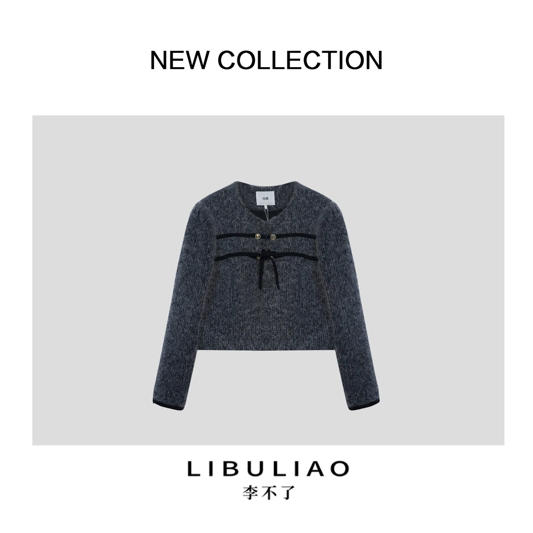 【李不了专属】H5F56008 时尚百搭灰色修身短款外套