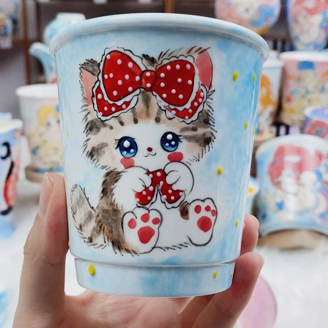 杯董董文创手绘陶瓷