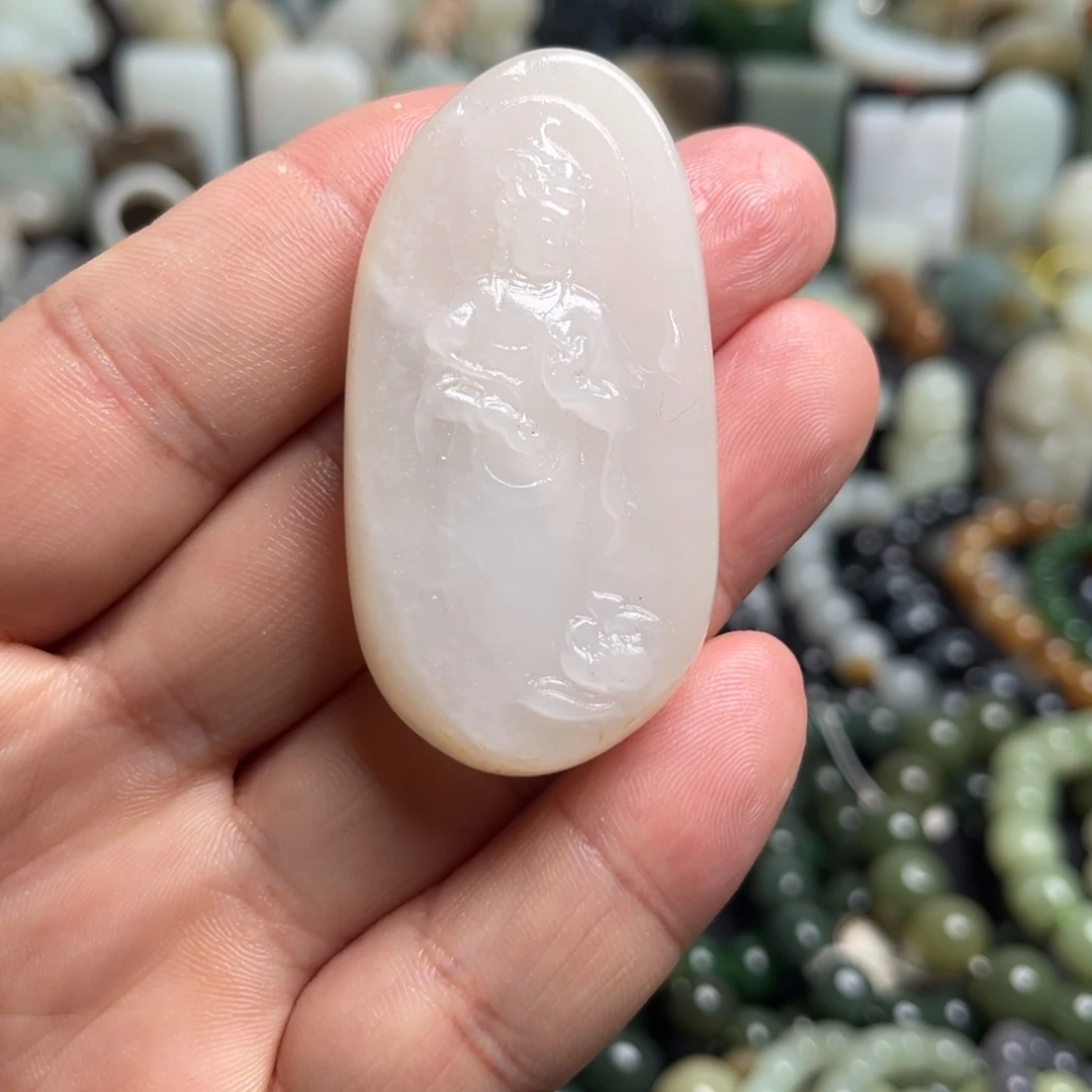 和田玉未镶嵌吊坠(不含链)