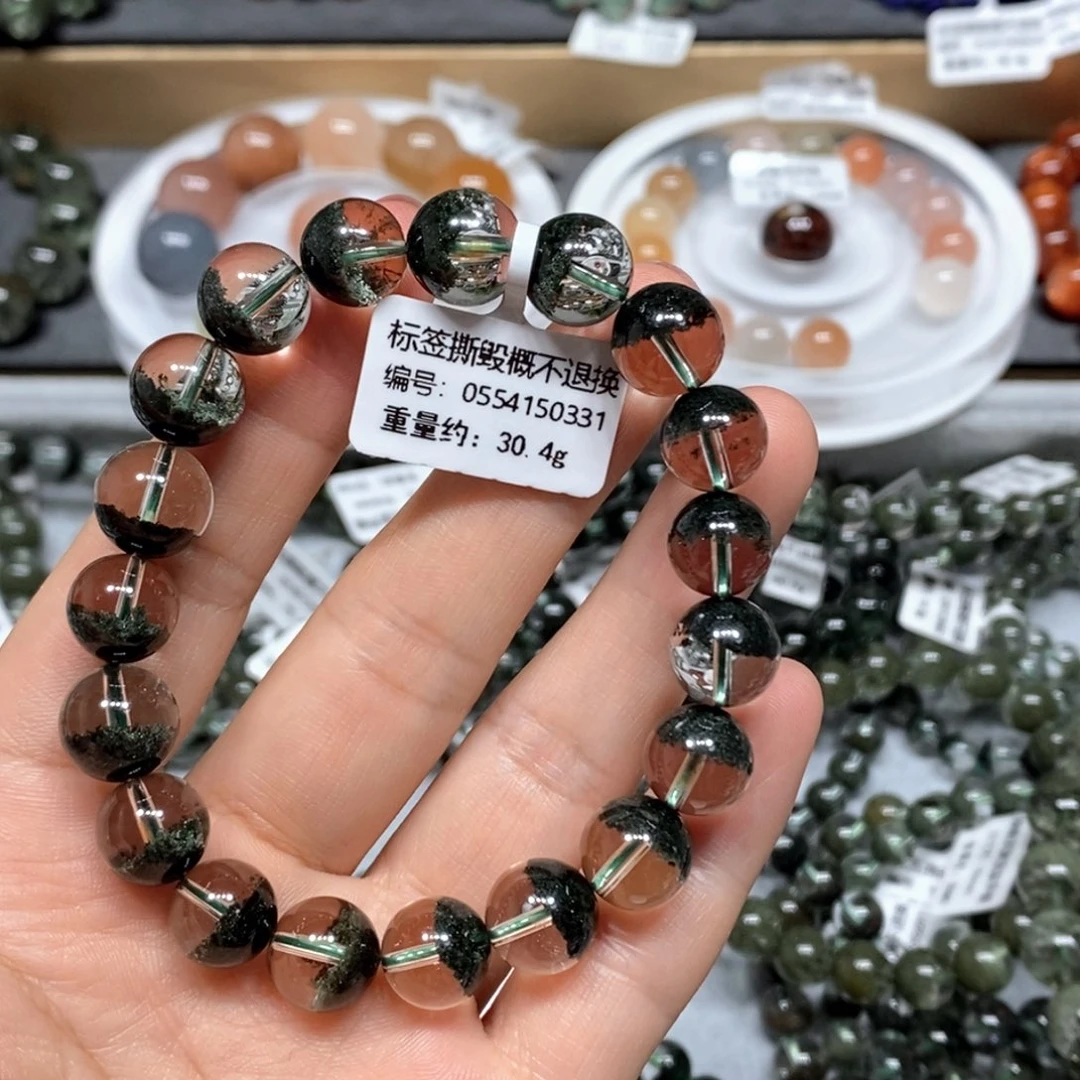 水晶手链未镶嵌绿幽灵单圈手链