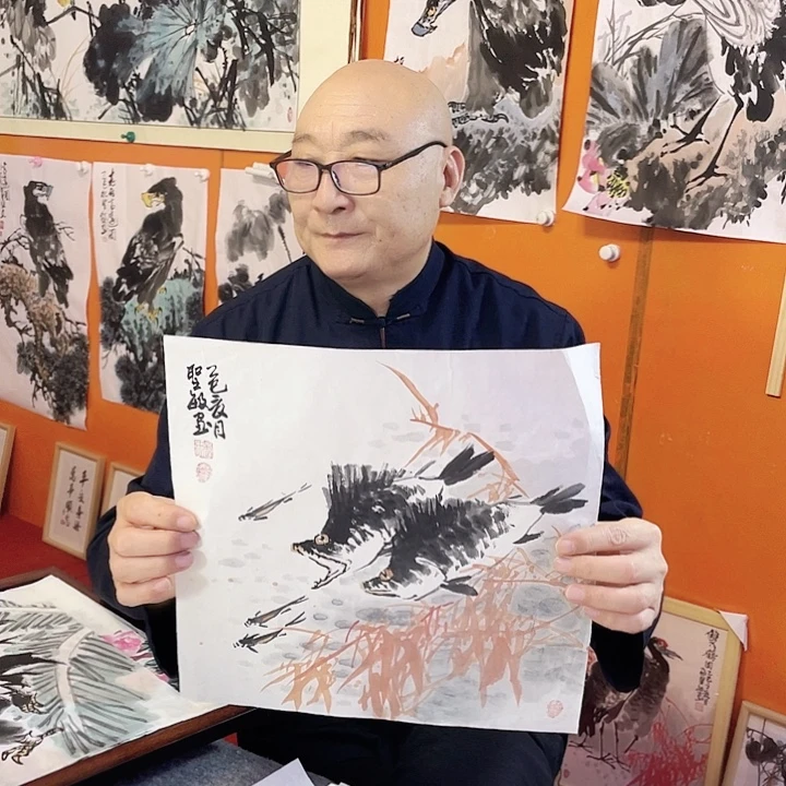 国画张圣敏先生纯手绘作品