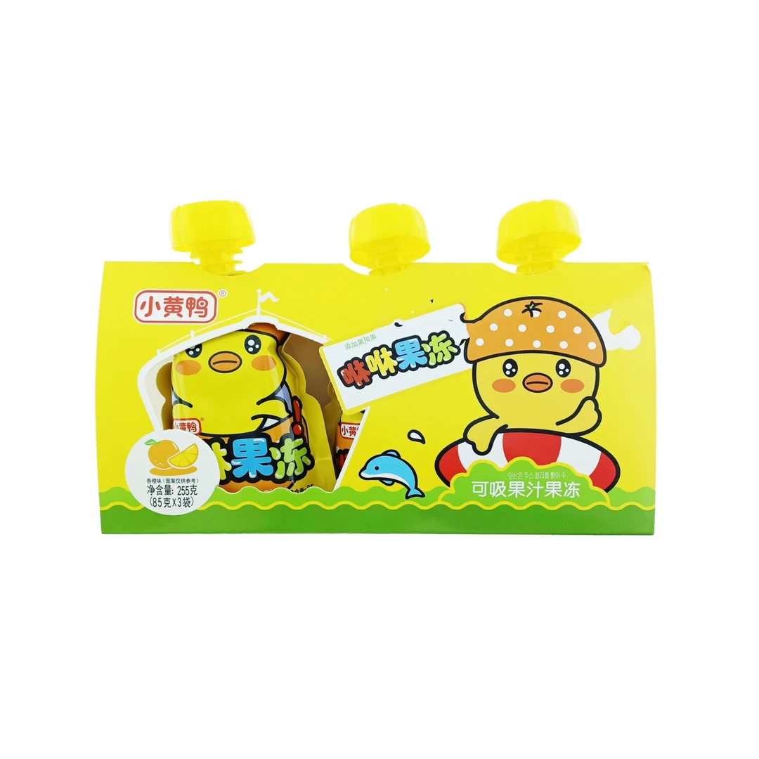小黄鸭咻咻果冻香橙味 255g(85g*3袋)