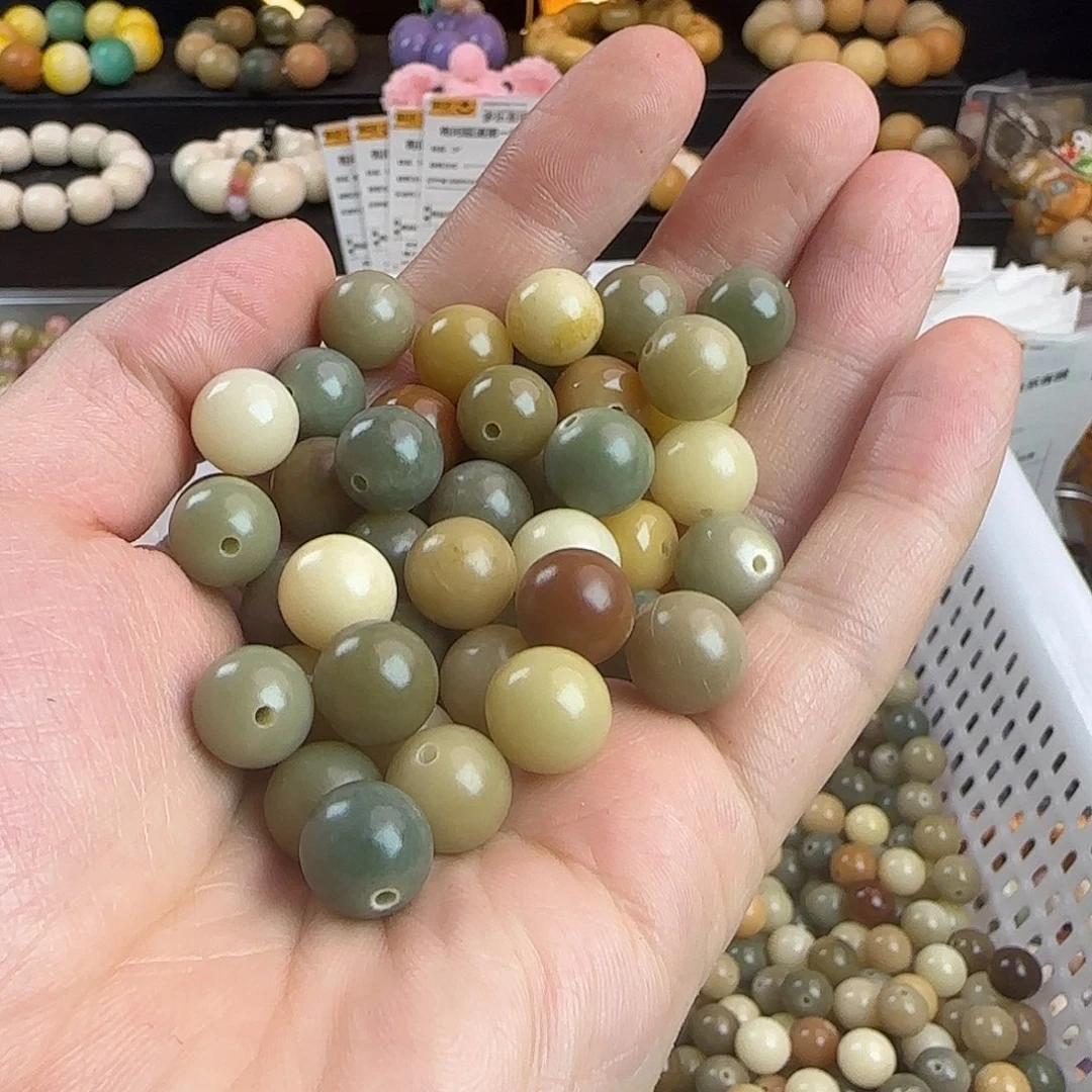 菩提根/象牙果手串微瑕卡11/12多宝汤圆100颗➕100颗