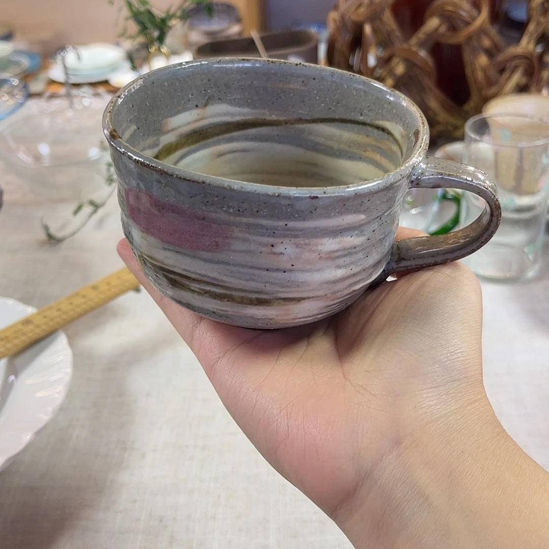 瓷片粗陶大号马克杯