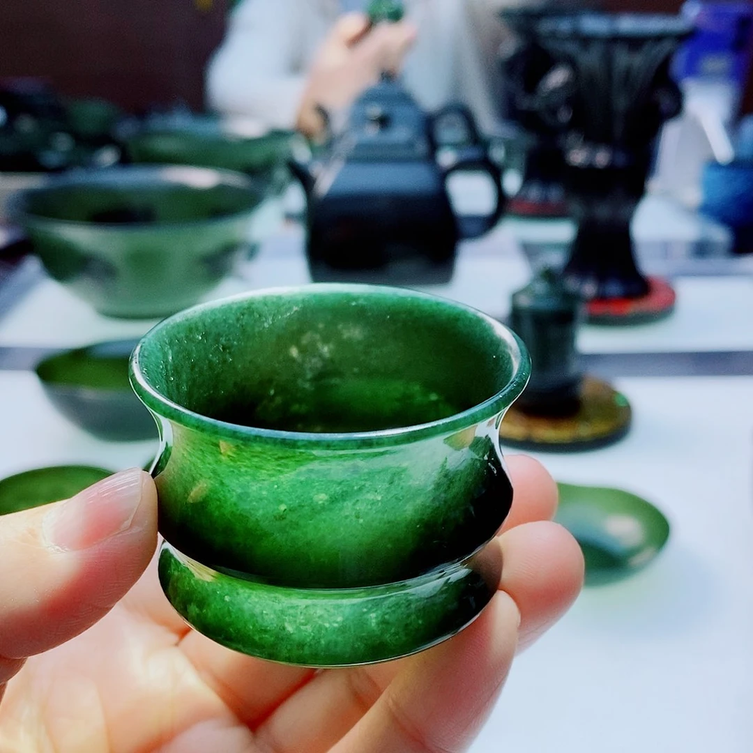 未镶嵌和田玉（青玉）把件微瑕