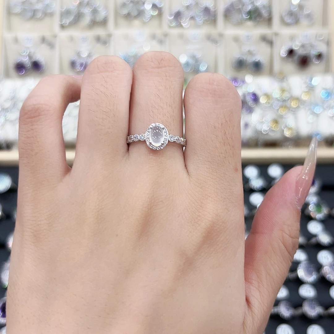 银S925镶嵌岫玉手链