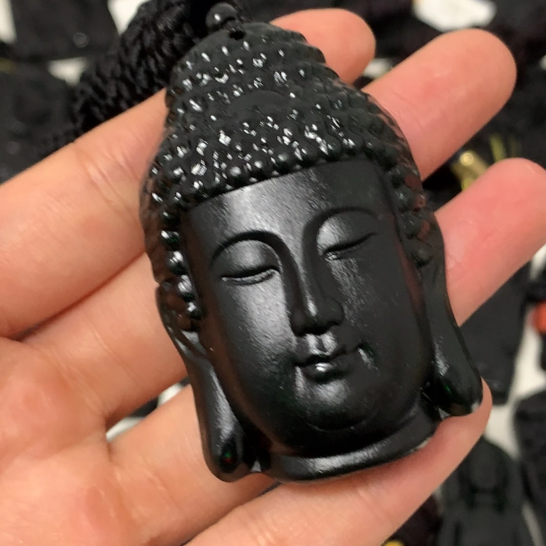 天然缅甸a货钢琴黑挂件