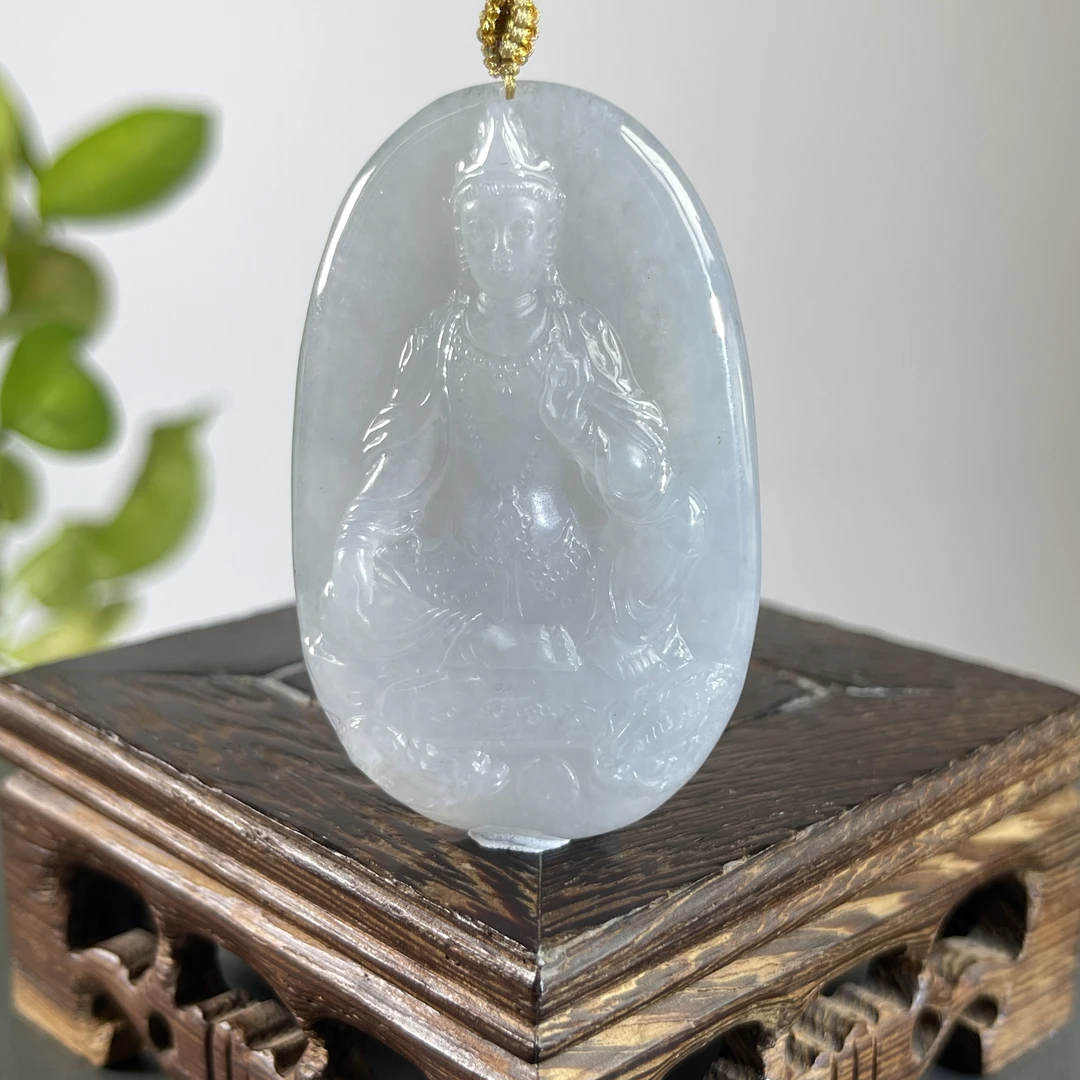 JTA01-117 天然翡翠缅甸A货 观音