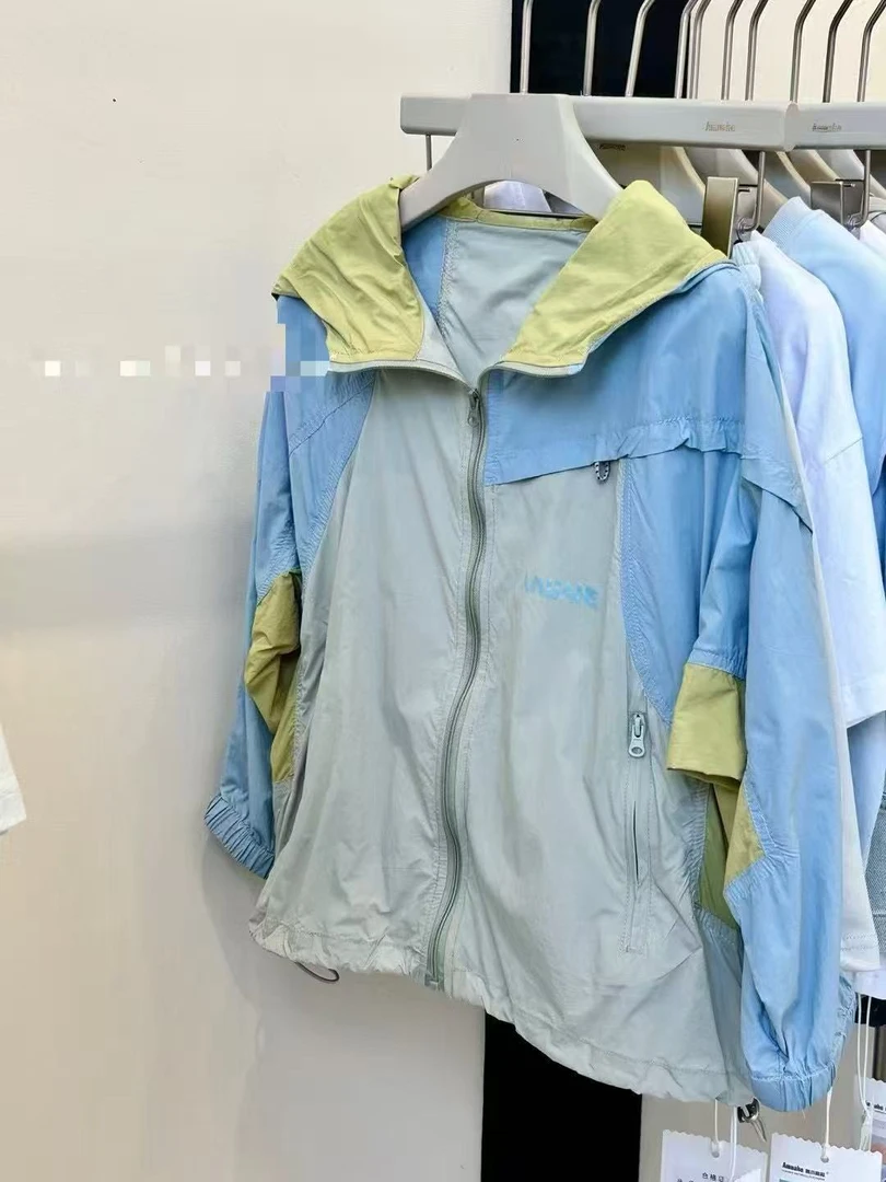 7188夏季新款休闲洋气百搭长袖宽松儿童简单时尚防晒服上衣童装