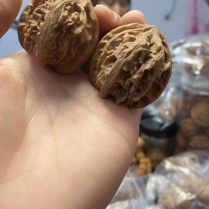 文玩核桃把件39十方小众大肚子尖黄