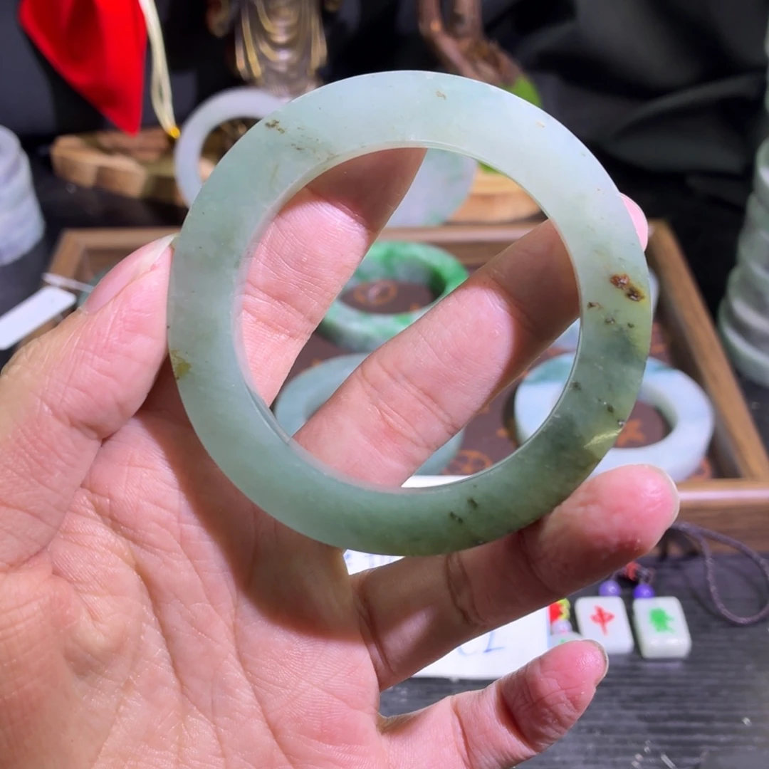 定制翡翠未镶嵌天然翡翠A货毛胚手镯定制