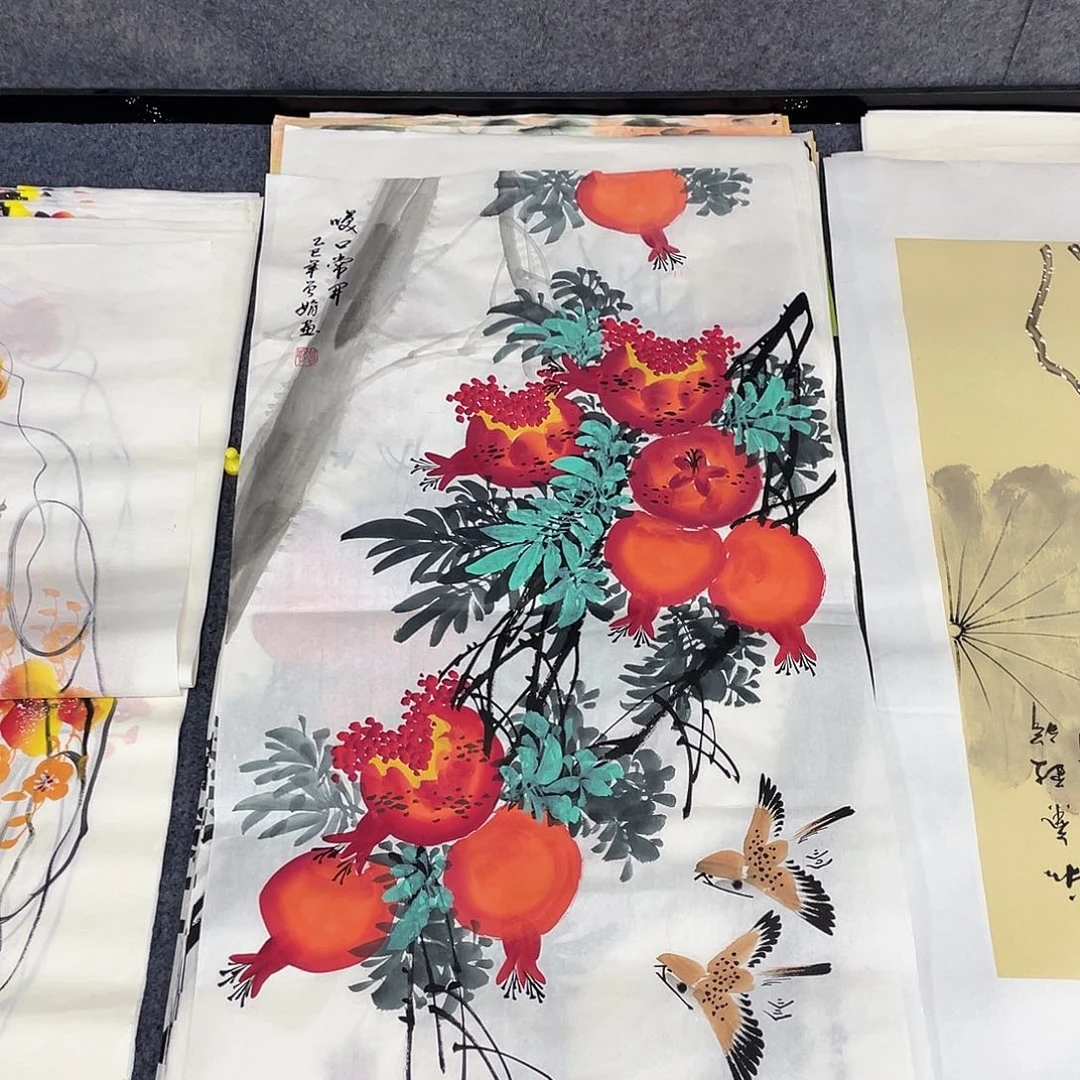国画作品小姐姐放漏…
