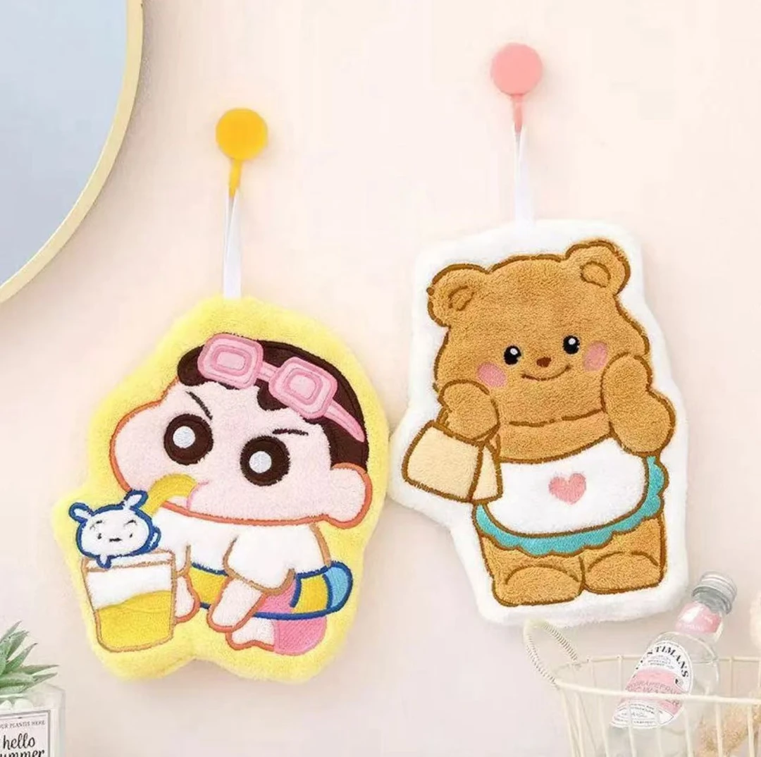 擦手巾~挂式厨房浴室吸水防晒速干毛巾ins儿童手帕抹布不掉毛