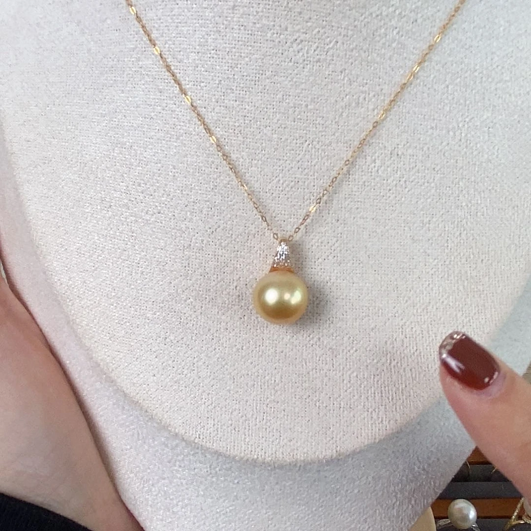 海水珍珠颈饰银S925镶嵌