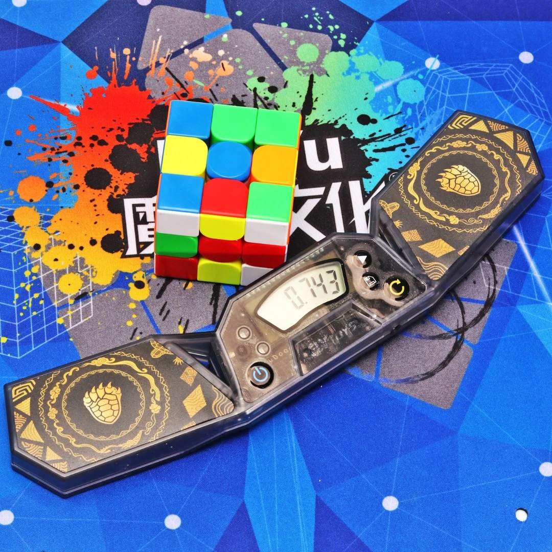 奇艺魔方计时器玄武三阶比赛竞技专用魔尺速叠杯成绩记录益智玩具