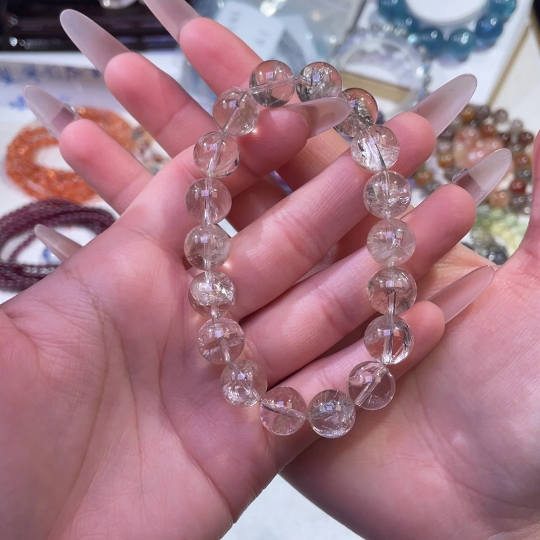 未镶嵌手链水晶香槟浅茶阿塞水晶11mm