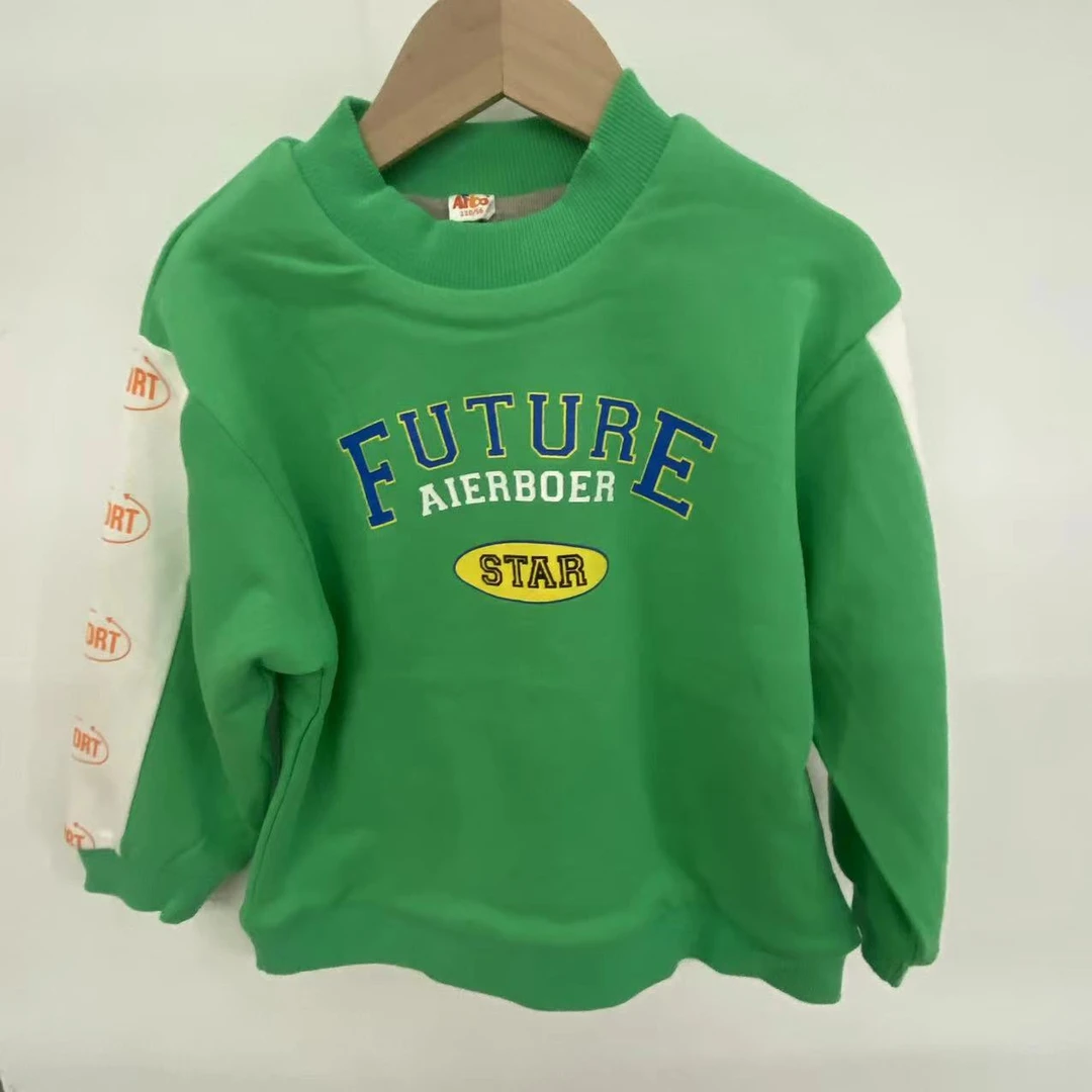 A5983#CYX-AEBE-01童装卫衣（橙色 蓝色 绿色）