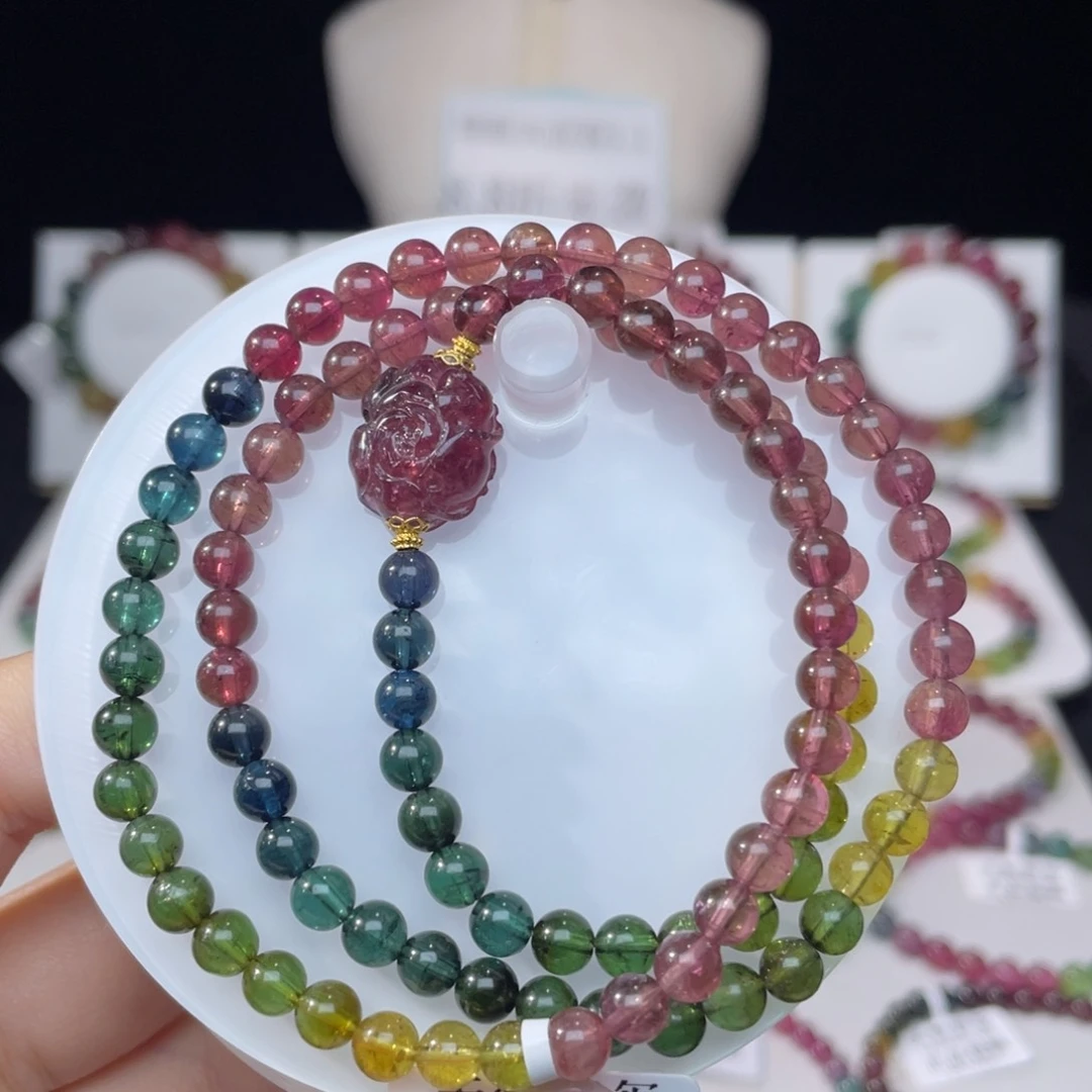 未镶嵌手串碧玺5.3mm±