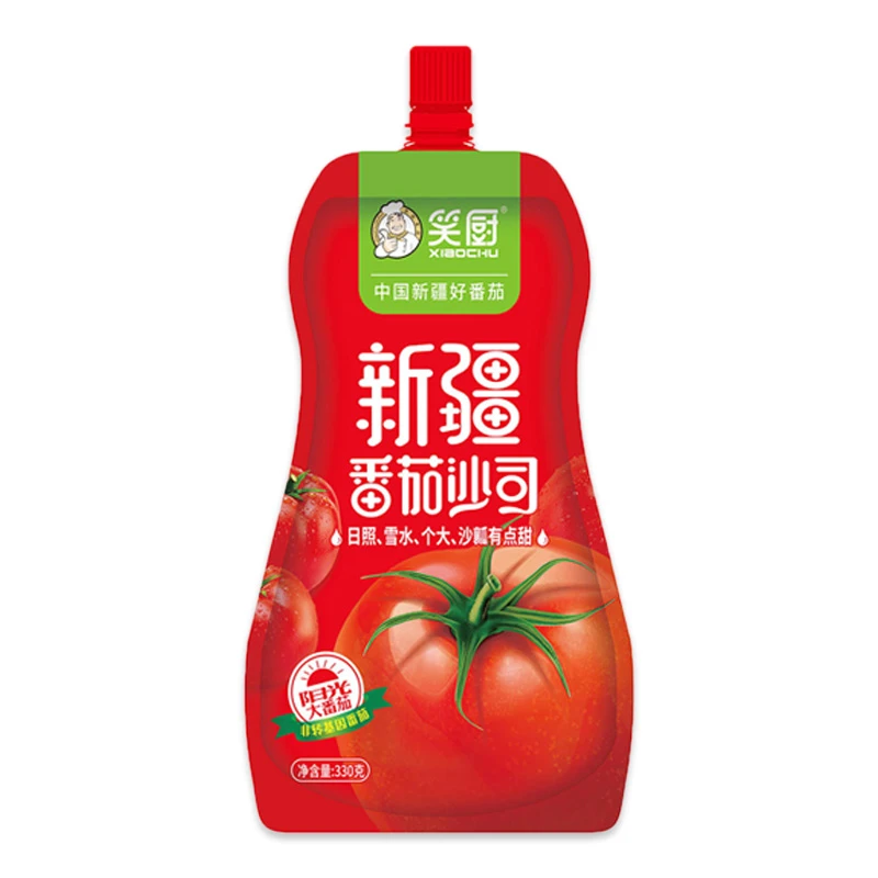 新疆笑厨番茄沙司 330克/袋 阳光大番茄 食材调味品 挤压袋装调料