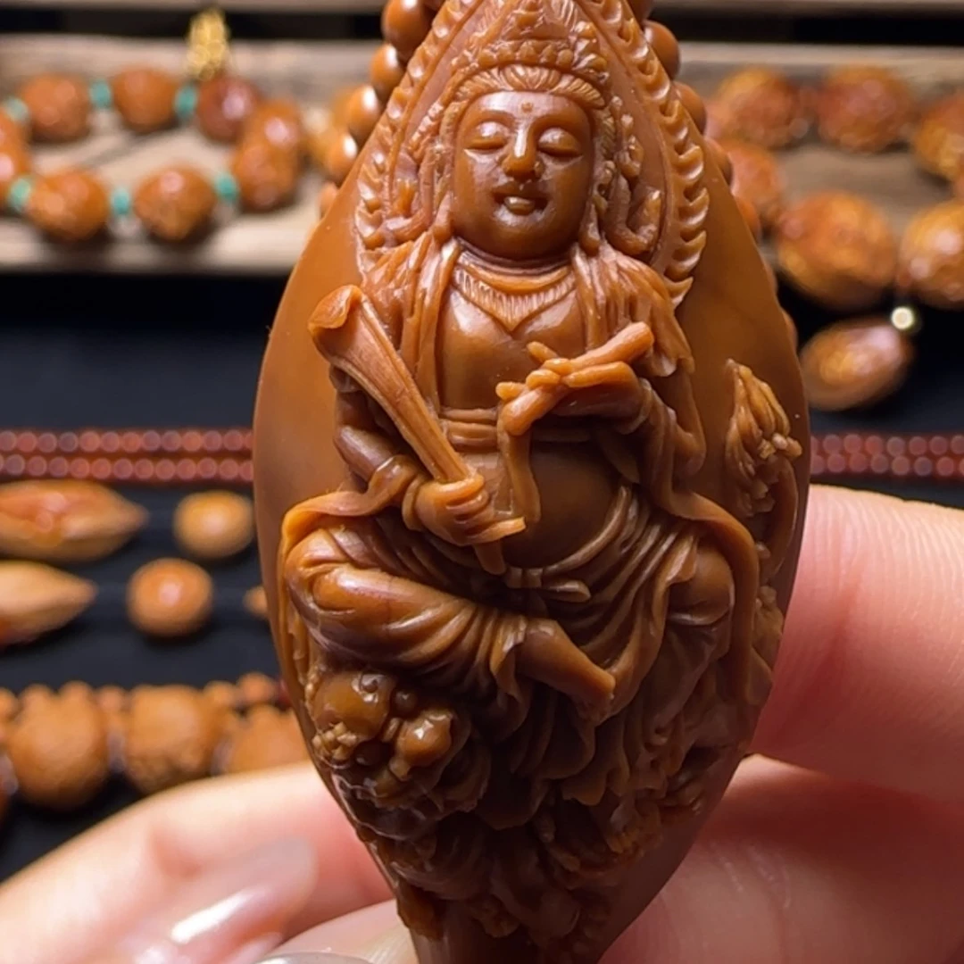 【闪购商品】橄榄核手串风景文殊菩萨