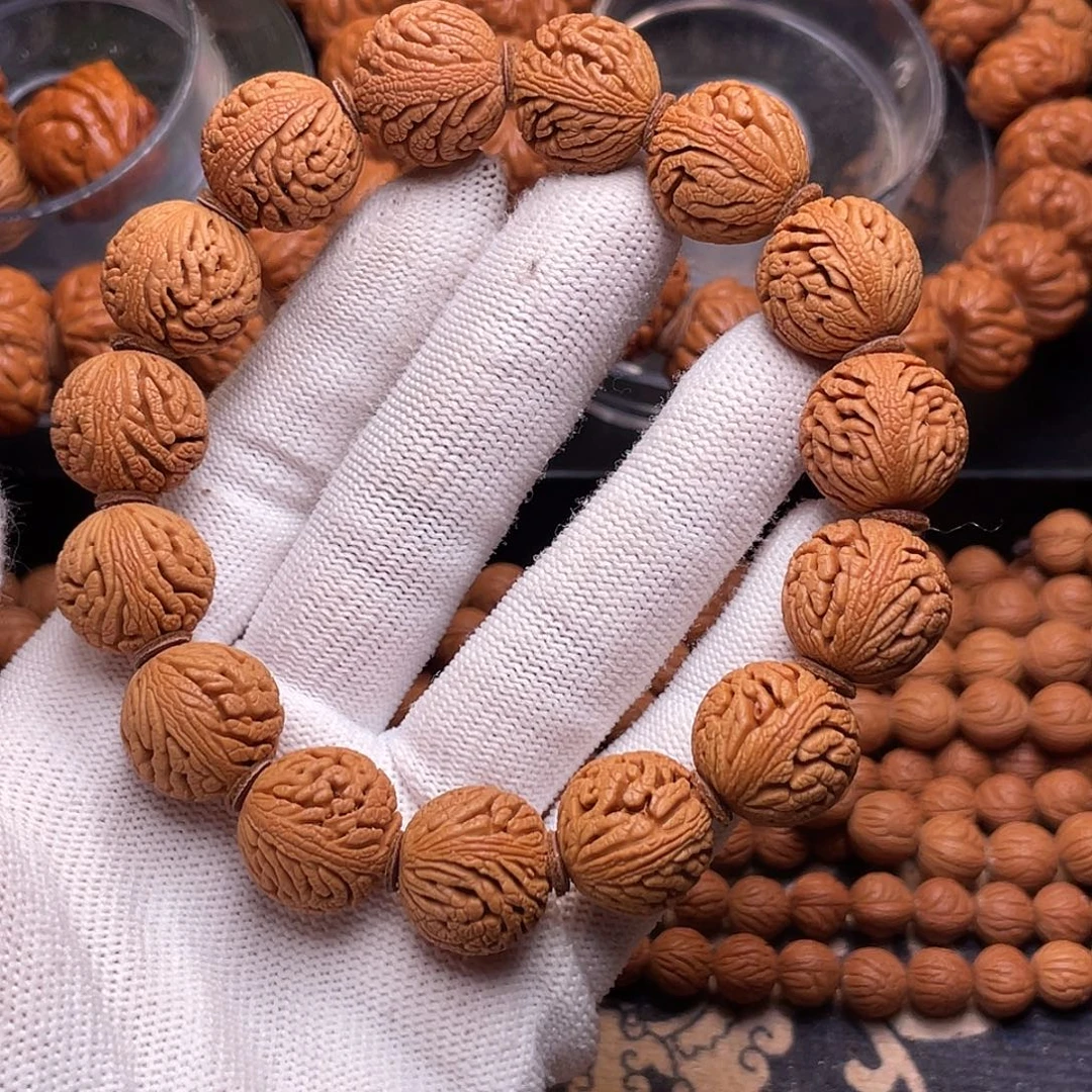 桃核手串精品绣球手串1.7