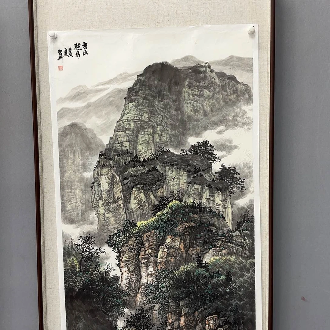 国画艺术家真人手绘