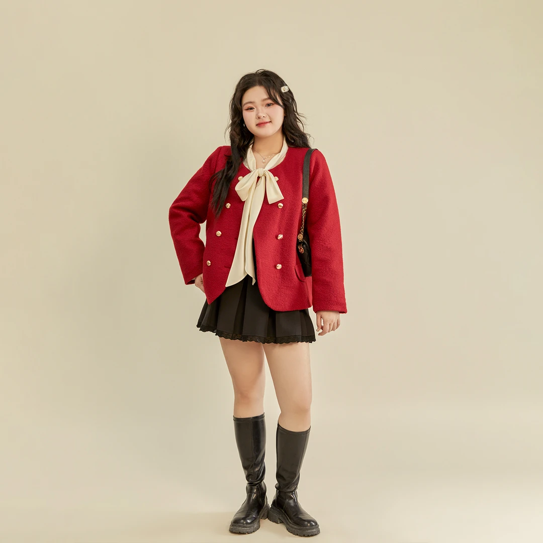 66-清大码百分百冬季羽绒气质短外套2552