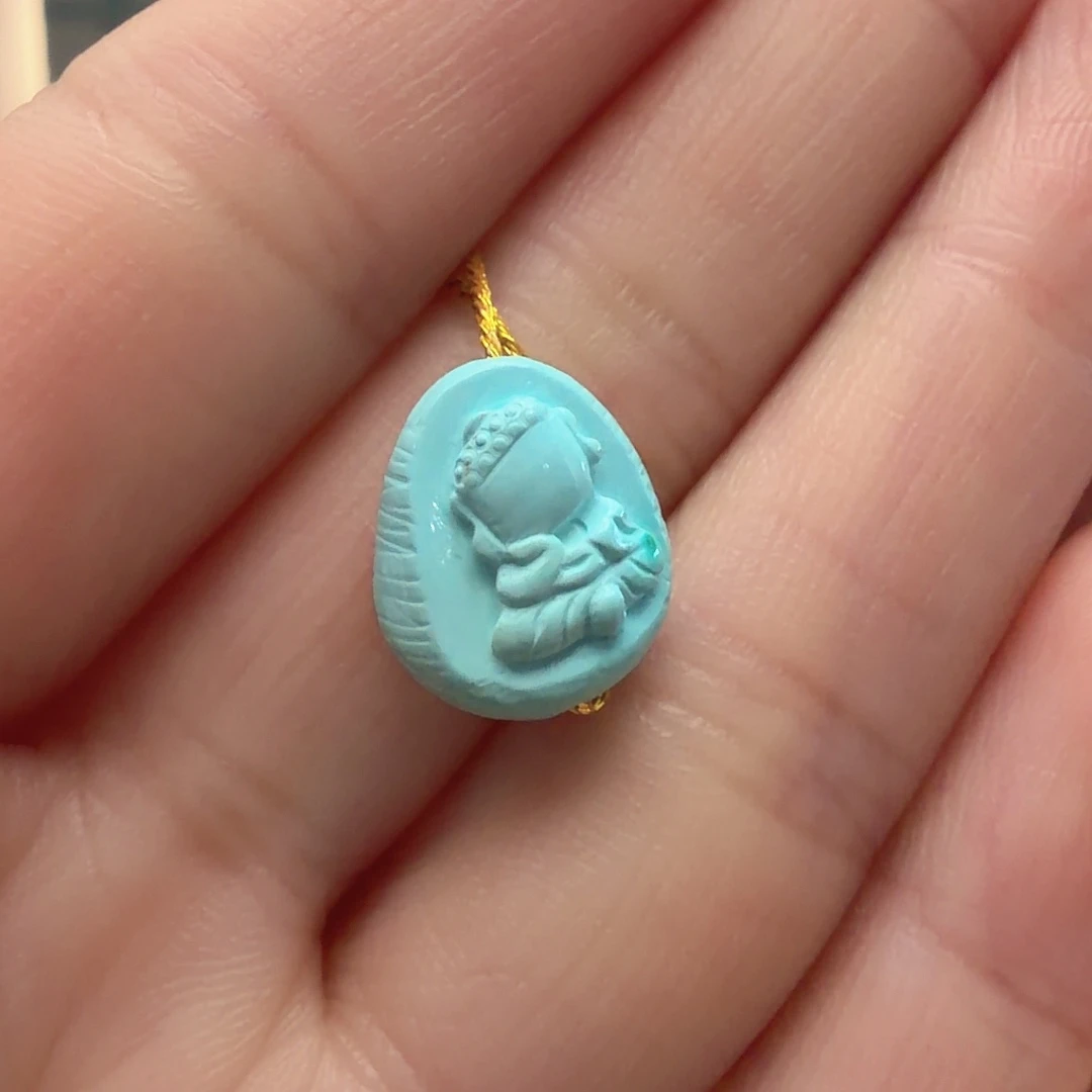 绿松石未镶嵌颈饰