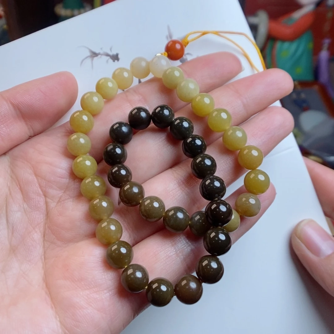 和田玉手链未镶嵌风****人